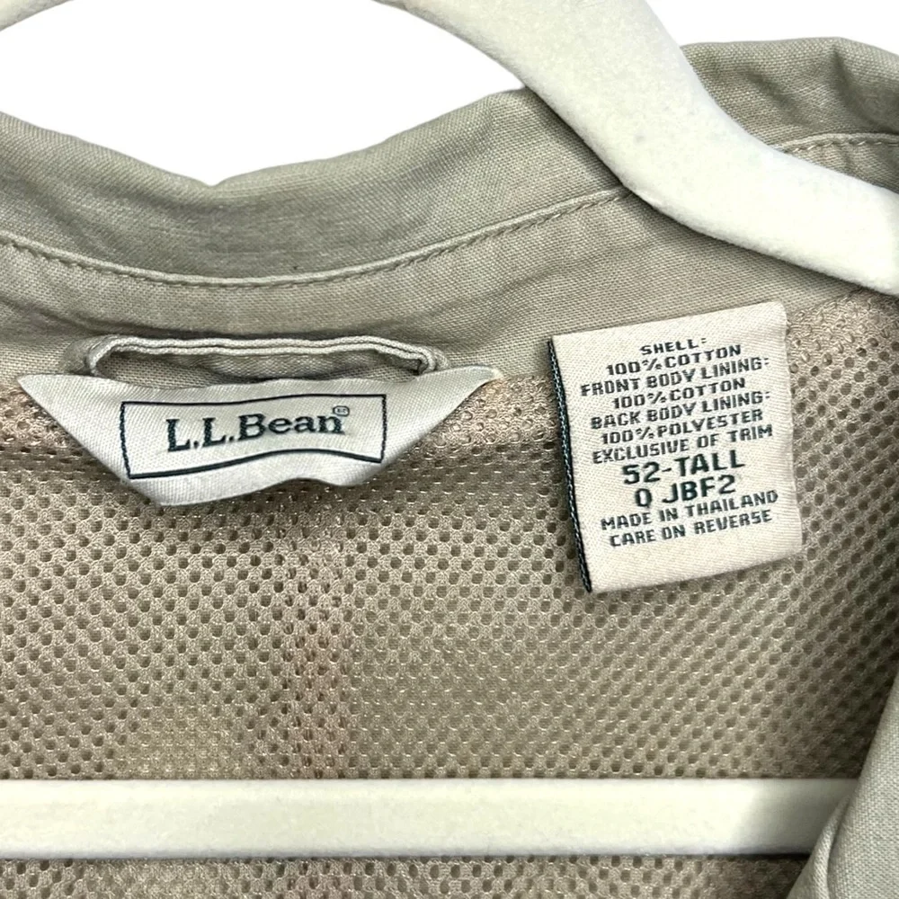 L.L. Bean Vintage Chore Field Utility Elbow Patches Jacket Size 52 Tall